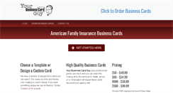 Desktop Screenshot of american-family-business-cards.com